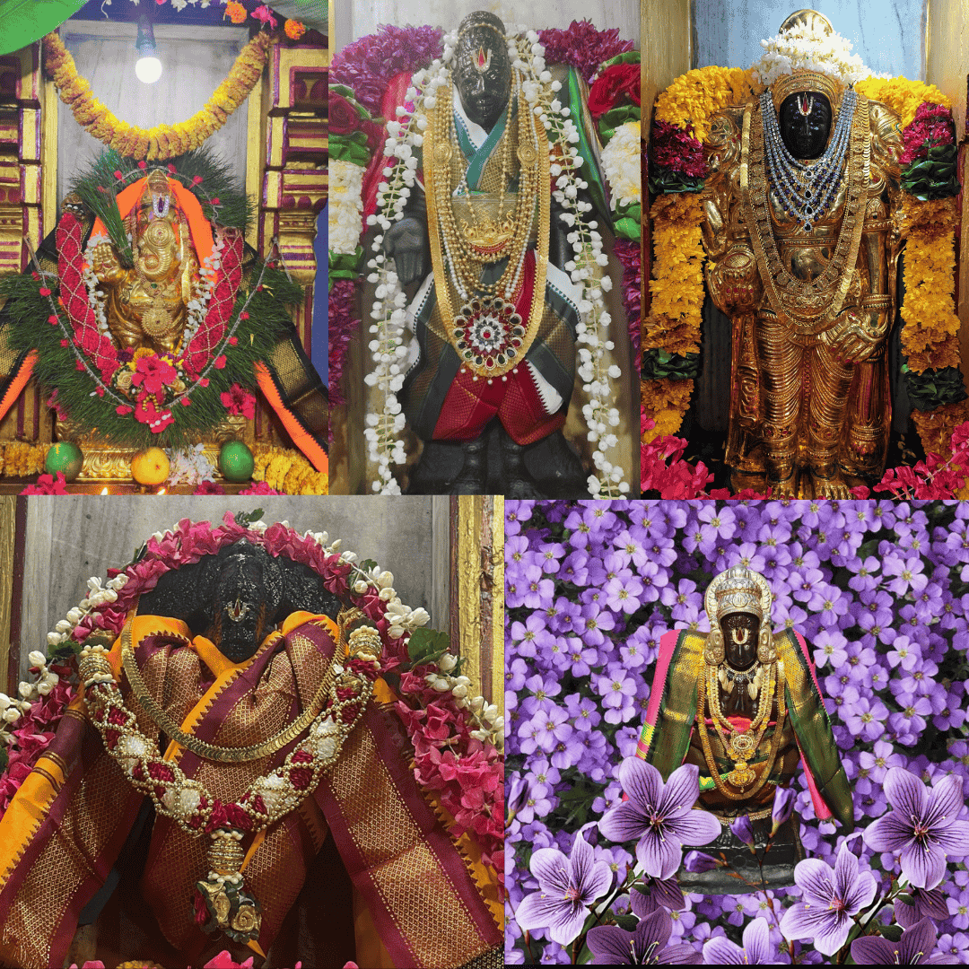 Gajanan, Srinivasar Suttu Koil, Guruvayurappan, Surya Narayan & Garudan